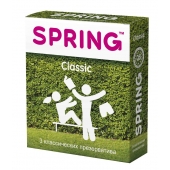 Классические презервативы SPRING CLASSIC - 3 шт. - SPRING - купить с доставкой в Ачинске