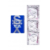 Розовые презервативы Sagami Xtreme FEEL FIT 3D - 3 шт. - Sagami - купить с доставкой в Ачинске
