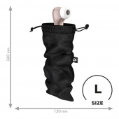 Черный мешочек для хранения игрушек Treasure Bag L - Satisfyer - купить с доставкой в Ачинске
