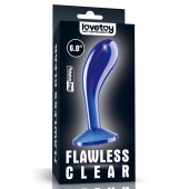 Синяя анальная втулка Flawless Clear Prostate Plug 6.0 - 15 см. - Lovetoy - в Ачинске купить с доставкой