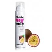 Массажная хрустящая пенка Tickle my body с ароматом маракуйи - 150 мл. - Love to Love - купить с доставкой в Ачинске