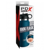 Мастурбатор-вагина в синей колбе F*ck Flask - Pipedream - в Ачинске купить с доставкой