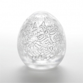 Мастурбатор-яйцо Keith Haring EGG PARTY - Tenga - в Ачинске купить с доставкой