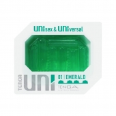 Зеленый мастурбатор-стимулятор Tenga Uni Emerald - Tenga - в Ачинске купить с доставкой