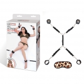 Леопардовая фиксация на матрас для рук и ног Classic Bedspreader - Lux Fetish - купить с доставкой в Ачинске