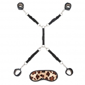 Леопардовая фиксация на матрас для рук и ног Classic Bedspreader - Lux Fetish - купить с доставкой в Ачинске