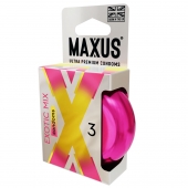 Ароматизированные презервативы Maxus Exotic Mix - 3 шт. - Maxus - купить с доставкой в Ачинске