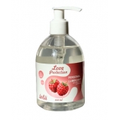 Лубрикант на водной основе Love Protection Raspberry с ароматом малины - 300 мл. - Lola Games - купить с доставкой в Ачинске