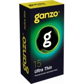 Прозрачные ультратонкие презервативы Ganzo Ultra thin - 15 шт. - Ganzo - купить с доставкой в Ачинске
