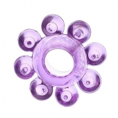 Мягкая фиолетовая гелевая насадка - Toyfa Basic - в Ачинске купить с доставкой