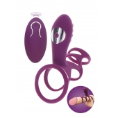 Фиолетовая эрекционная вибронасадка Halo Halo C-Ring Sleeve - Toy Joy - в Ачинске купить с доставкой