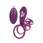 Фиолетовая эрекционная вибронасадка Halo Halo C-Ring Sleeve - Toy Joy - в Ачинске купить с доставкой