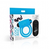 Голубое эрекционное виброкольцо 28X Remote Control Vibrating Cock Ring   Bullet - XR Brands - в Ачинске купить с доставкой