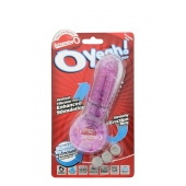 Фиолетовое эрекционное кольцо с вибрацией и пальчиком OYEAH PURPLE - Screaming O - в Ачинске купить с доставкой