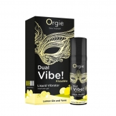 Съедобный жидкий вибратор Dual Vibe! со вкусом лимонного джина с тоником - 15 мл. - ORGIE - купить с доставкой в Ачинске