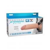 Полый страпон на ремнях 6’’ Hollow Silicone Strap-on - Pipedream - купить с доставкой в Ачинске