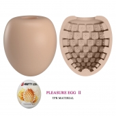Бежевый мастурбатор-яйцо Pleasure Egg II - Baile - в Ачинске купить с доставкой