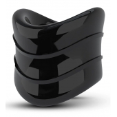 Черное эрекционное кольцо на мошонку Beef Ball Stretcher Snug X Long - Blush Novelties - в Ачинске купить с доставкой