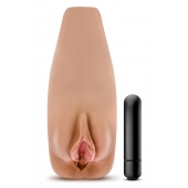 Маструбатор-вагина с вибрацией Soft   Wet Renata Realistic Tan Masturbator - Blush Novelties - в Ачинске купить с доставкой
