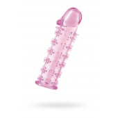 Розовая насадка на пенис с шипами - 12,5 см. - A-toys - в Ачинске купить с доставкой