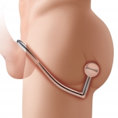 Кольцо на пенис с анальным стимулятором Stainless Steel Anal Hook   Cock Ring - BlueLine - в Ачинске купить с доставкой