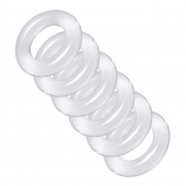 Комплект из 6 прозрачных эрекционных колец Ring Master Custom Ball Stretcher Kit - XR Brands - в Ачинске купить с доставкой