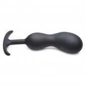 Черный массажер простаты с утяжелителями Premium Silicone Weighted Prostate Plug XL - 20,8 см. - XR Brands - в Ачинске купить с доставкой