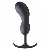 Черный массажер простаты с утяжелителями Premium Silicone Weighted Prostate Plug XL - 20,8 см. - XR Brands - в Ачинске купить с доставкой