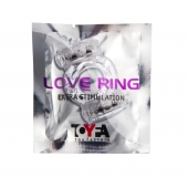 Прозрачное виброкольцо с двумя вибропульками - Toyfa Basic - в Ачинске купить с доставкой