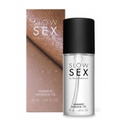 Съедобное cогревающее массажное масло Slow Sex - 50 мл. - Bijoux Indiscrets - купить с доставкой в Ачинске