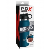 Смуглый мастурбатор-вагина в синей колбе F*ck Flask - Pipedream - в Ачинске купить с доставкой