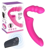 Розовый безремневой страпон Straples Strap-On Dildo - Erokay - купить с доставкой в Ачинске