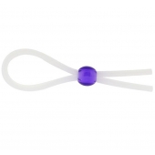 Прозрачное лассо с фиолетовой бусиной SILICONE COCK RING WITH BEAD LAVENDER - NMC - в Ачинске купить с доставкой