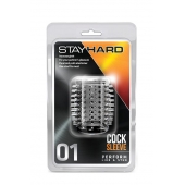 Прозрачная насадка с шипами STAY HARD COCK SLEEVE 01 CLEAR - Blush Novelties - в Ачинске купить с доставкой