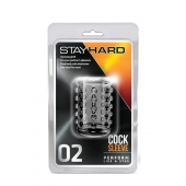 Прозрачная насадка на пенис с шишечками STAY HARD COCK SLEEVE 02 CLEAR - Blush Novelties - в Ачинске купить с доставкой