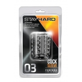 Прозрачная насадка с шипами и шишечками STAY HARD COCK SLEEVE 03 CLEAR - Blush Novelties - в Ачинске купить с доставкой