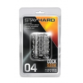 Прозрачная насадка с бороздками STAY HARD COCK SLEEVE 04 CLEAR - Blush Novelties - в Ачинске купить с доставкой