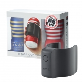 Набор Tenga Cup Vibrator 1st Set: вибратор Cup Vibrator, мастурбатор Original Vacuum Cup, мастурбатор Premium Original Vacuum Cup - Tenga - в Ачинске купить с доставкой