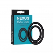 Черное двойное эрекционное кольцо Nexus Enduro Double - Nexus Range - в Ачинске купить с доставкой
