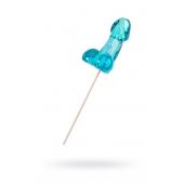 Голубой леденец в форме члена со вкусом блю кюрасао - 80 гр. - Sosuчki - купить с доставкой в Ачинске