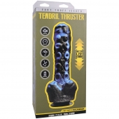 Черно-синяя мини-машина на присоске Tendril Thruster - 21,6 см. - Doc Johnson - купить с доставкой в Ачинске