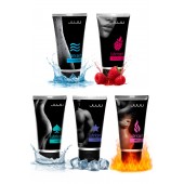 Набор из 5 лубрикантов JUJU (увлажняющий, Hot+, Long, Anal, малина) - JuJu - купить с доставкой в Ачинске