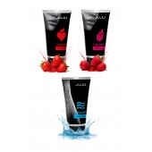 Набор из 3 лубрикантов JUJU (увлажняющий, клубника, малина) - JuJu - купить с доставкой в Ачинске