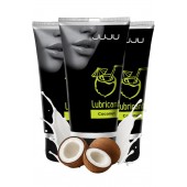 Набор из 3 съедобных лубрикантов JUJU со вкусом кокоса - JuJu - купить с доставкой в Ачинске