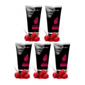 Набор из 5 съедобных лубрикантов JUJU со вкусом малины - JuJu - купить с доставкой в Ачинске