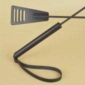 Черный кожаный стек «Сириус» - 60 см. - Sitabella - купить с доставкой в Ачинске