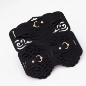 Фигурный набор для БДСМ-игр с узорами и золотистой фурнитурой - Crazy Handmade - купить с доставкой в Ачинске