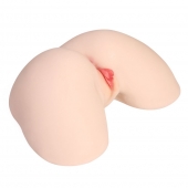 Мастурбатор-полуторс с двойным слоем материала и вибрацией Jenny Onahole Real Hips - KOKOS - в Ачинске купить с доставкой