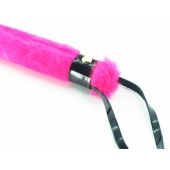 Нежная плеть с розовым мехом BDSM Light - 43 см. - БДСМ Арсенал - купить с доставкой в Ачинске