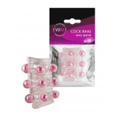 Прозрачная сквозная насадка на пенис с цветными шариками - Erowoman-Eroman - в Ачинске купить с доставкой